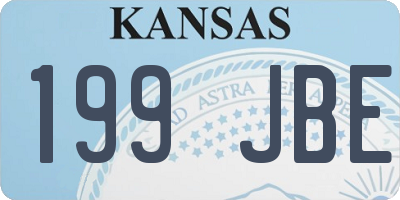 KS license plate 199JBE