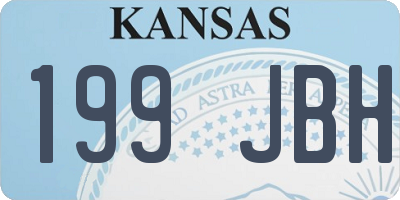 KS license plate 199JBH