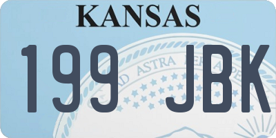KS license plate 199JBK