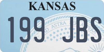 KS license plate 199JBS