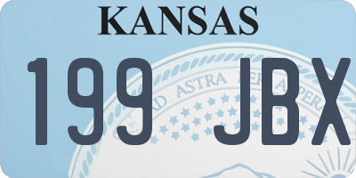 KS license plate 199JBX