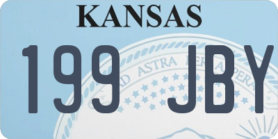 KS license plate 199JBY