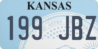 KS license plate 199JBZ