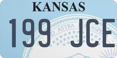 KS license plate 199JCE