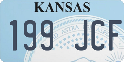 KS license plate 199JCF