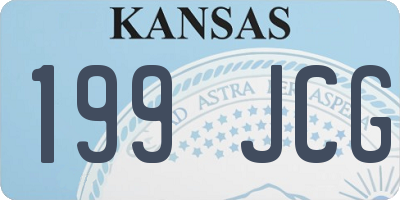 KS license plate 199JCG
