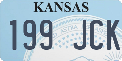 KS license plate 199JCK