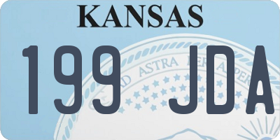 KS license plate 199JDA