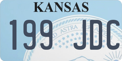 KS license plate 199JDC