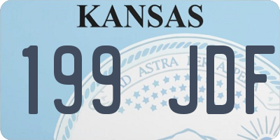 KS license plate 199JDF