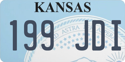 KS license plate 199JDI