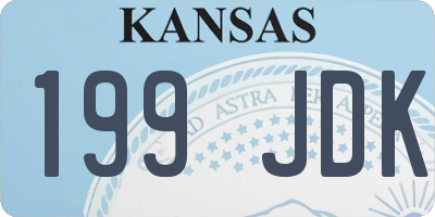 KS license plate 199JDK