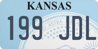 KS license plate 199JDL