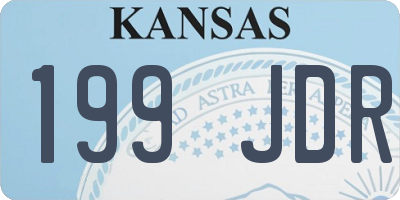 KS license plate 199JDR