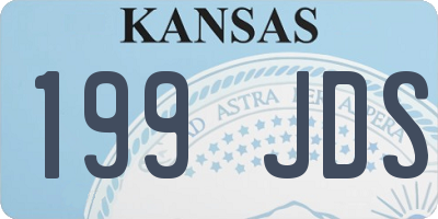 KS license plate 199JDS