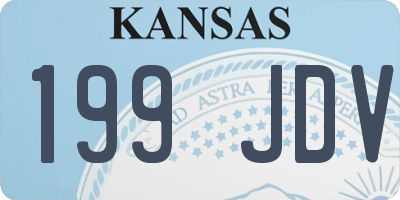 KS license plate 199JDV