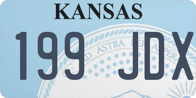 KS license plate 199JDX