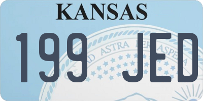 KS license plate 199JED