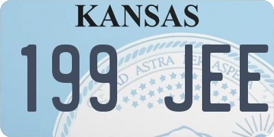 KS license plate 199JEE
