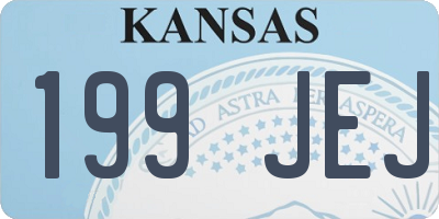 KS license plate 199JEJ