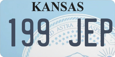 KS license plate 199JEP
