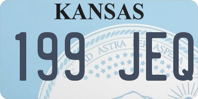 KS license plate 199JEQ
