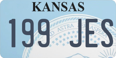 KS license plate 199JES
