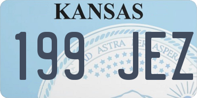 KS license plate 199JEZ