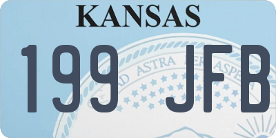 KS license plate 199JFB