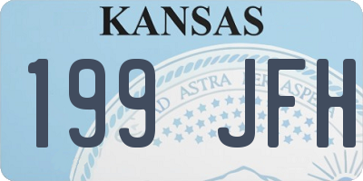 KS license plate 199JFH