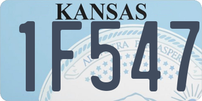 KS license plate 1F547