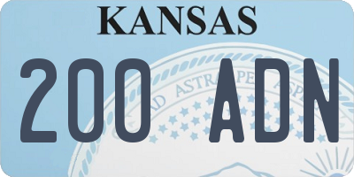 KS license plate 200ADN