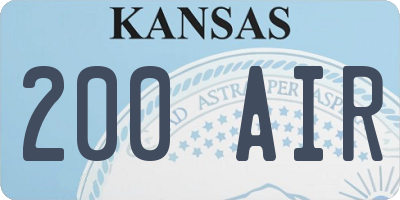 KS license plate 200AIR