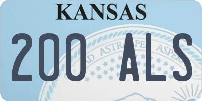 KS license plate 200ALS