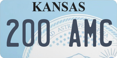 KS license plate 200AMC