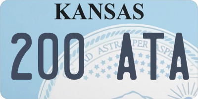 KS license plate 200ATA