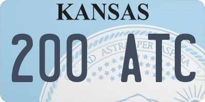 KS license plate 200ATC