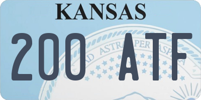 KS license plate 200ATF