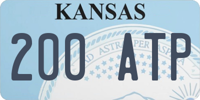 KS license plate 200ATP