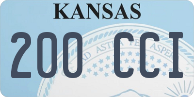 KS license plate 200CCI