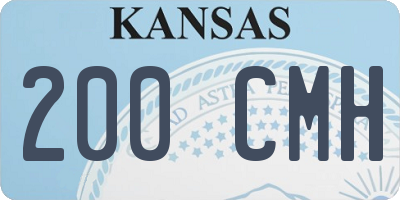 KS license plate 200CMH