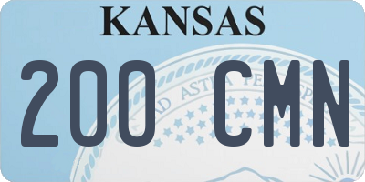 KS license plate 200CMN