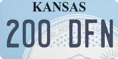 KS license plate 200DFN