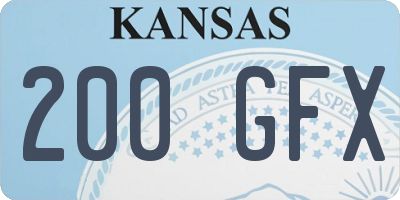 KS license plate 200GFX