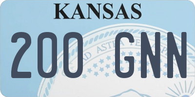 KS license plate 200GNN