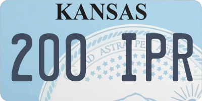 KS license plate 200IPR