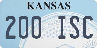 KS license plate 200ISC