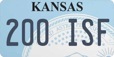 KS license plate 200ISF
