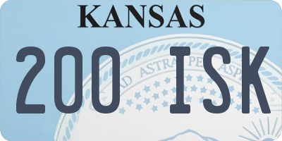 KS license plate 200ISK