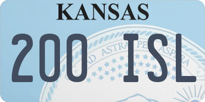 KS license plate 200ISL